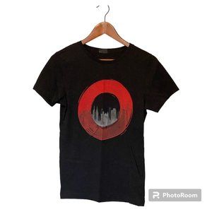 H&M Black S/S T-Shirt End Poverty Men's Size XS Global Citizen festival New York